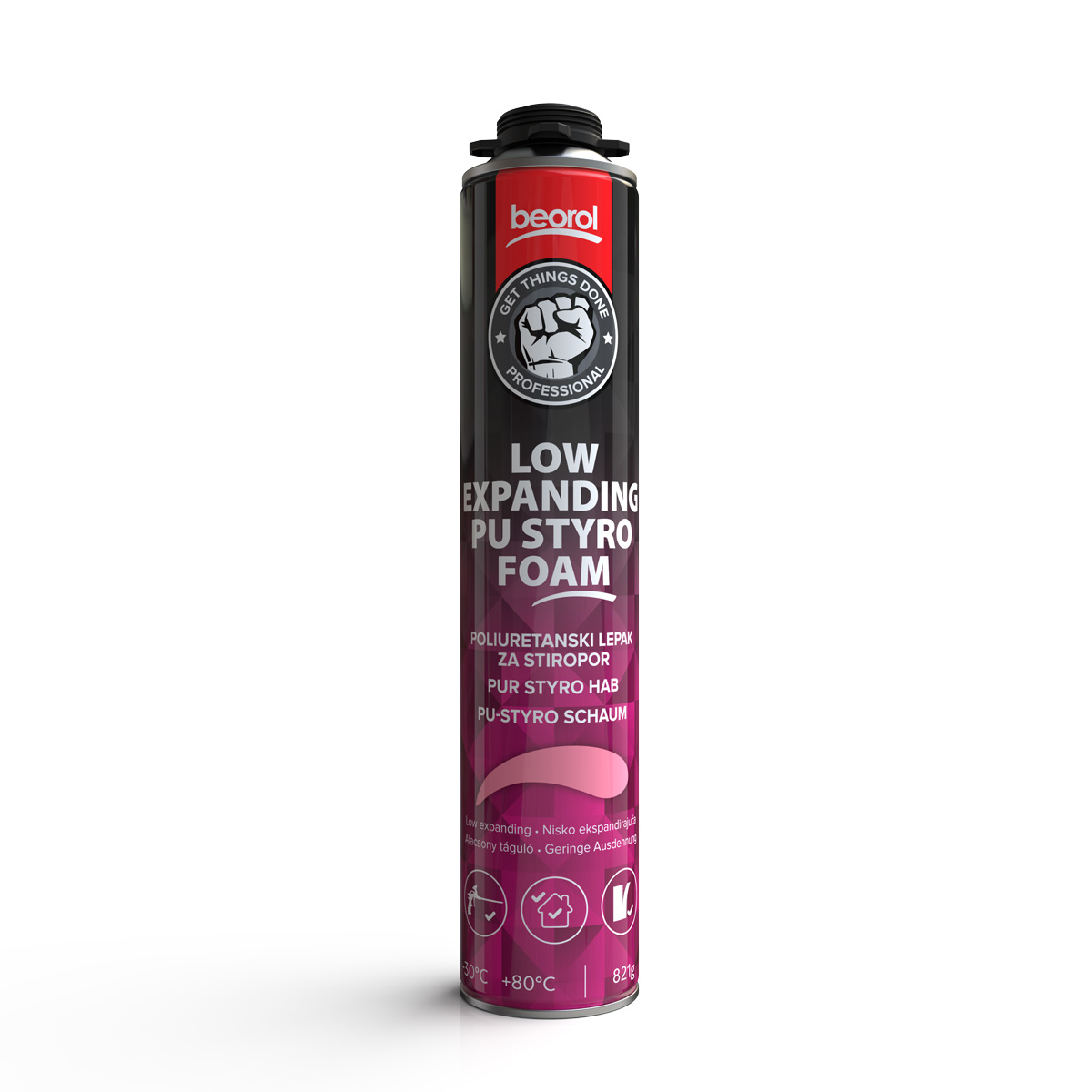 PU lepak za stiropor pištoljski, 750ml 