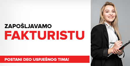 Fakturista - Novi konkurs za zaposlenje