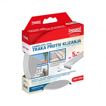 Samoljepljiva traka protiv klizanja Anti-Skid 25mm x 5m, transparentna 